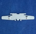 Drone Pilot Blade Wing Pin  2  W Size   Silver  nickel  Plated  Item  1501