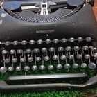 Remington Rand De Luxe Model 5 Manual Portable Steel Typewriter Vintage