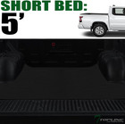 Black Rubber Horizontal Line Truck Bed Floor Mat Liner V2 Compatible With 22-23