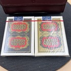 Golden Nugget Black And Gold Sealed Playing Cards And Leather Pouch