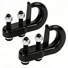 2pk Universal Recovery Tow Hooks With Spring Clip 10000lbs