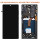 Samsung S22 Ultra 5g Oled Screen Replacement Sm-s908u Sm-s908e Black With Frame