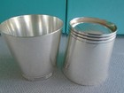 Tiffany Sterling Silver  2 Cups Mint Julep Lowball  Barware  no Mono  excellent 