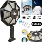 Solar Lights Outdoor 168led Flood Light Parking Lot Lights With Motion Sensor Us