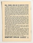 1959 Nov Doll Talk For Collectors Zine Antiques International Costumes Kimport