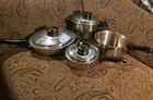 Chef   s Ware By Townecraft 5ply Multi-core T304 Stainless Cookware Lot Of 7  