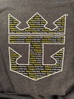 Royal Caribbean Cruise Shirt Mens 2xl Gray Short Sleeve -ships List On Back-new