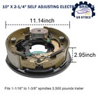 For 3500lb Trailer 5 On 5 Bolt Circle Drum Kits W  10  X 2-1 4  Electric Brake