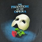The Phantom Of The Opera Shirt Mens 2xl Black Mask Rose Graphic Tee Broadway