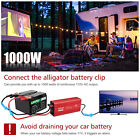 1000w 2000w Car Power Inverter Dc 12v To Ac 110v Adapter Charger Dual Ac Outlets