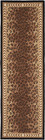Chelsea Collection Runner Rug - 2 6  X 6   Black   Brown  Hand-hooked French Cou
