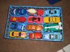 Lot 24 Vintage Assorted Die Cast Cars Truck Matchbox Hot Wheels Collector s Case
