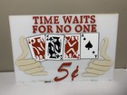 Vintage Fortune Teller Coin Op Marquee Sign Panel Coin Operated Machine Arcade