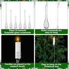 21 Set Christmas Candle Holder For Tree Vintage Traditional Metal Candleholder 