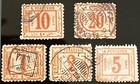 Egypt-stamps-1884-set B-complete 5-postage Due-clearance 85  Discount