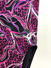 Gk Elite Cl Child Large Gymnastics Leotard Purple Pink Black Fun Strap Design