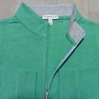 Peter Millar Mens M Medium Pullover Meadow Green Crown Comfort 1 4 Zip Golf