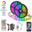 65 6 Ft Rgb 5050 Bluetooth Led Strip Lights Smd 44 Keys Remote 12v Dc Power Kit