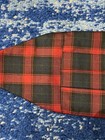Christian Dior Red Blue Black Green Plaid Adjustable Silk Bow Tie Cummerbund Usa