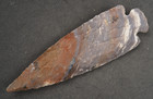 Slight Bend 5  Flint Arrowhead Spear Project Point Knife Blade Bb805