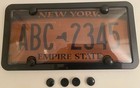 1st Gen  Phantom Tag Protector Tinted License Plate Cover   Black Frame   B-caps