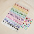 1610 Pcs Hair Gems Self Adhesive Rhinestones Makeup Eyes 15 Colors Rainbow