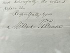 Millard Fillmore President Signed Autograph Letter Original Psa dna Authentic 