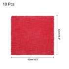 10pcs Cloth Napkins 16 5x16 5 Inches Cotton Linen Napkins With Fringe Red