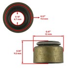 4x Valve Stem Seal For Yamaha Grizzly 600 1998-2001