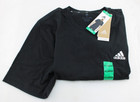 Adidas Pes Size Xl  44-48  Black   White Logo Cotton Blend Crew Men s T-shirt