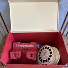 Vintage Gaf View Master Viewer With 16 Reels   Original Box Red Viewfinder   Box