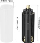 Uxcell Aaa Battery 3x1 5v Storage Adapter Case 18650 Holder    