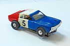 Aurora Tjet Thunderjet Slot Car - Amc Javelin Red White   Blue  5 - Tested Works