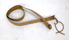 Natural Leather Musket Sling With Brass Buckle