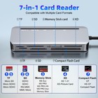 7-in-2 Memory Stick Pro Duo Card Reader  Usb-a   Usb-c Multi-card Reader For    