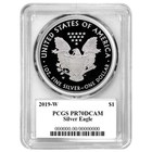 2019-w Proof  1 American Silver Eagle Pcgs Pr70dcam John Mercanti Signature