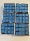 6 Dozen 72 Pcs  blue  pool Billiard Cue Q Stick Chalk Free Scuffer Free Ship 
