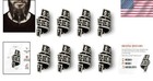Set Of 8 Viking Beard Beads With Elder Futhark Runes - Unique Hair Accessories