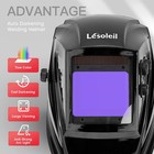 True Color Auto Darkening Welding Helmet Arc Tig Mig Grinding Hood Solar Powered