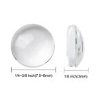 200pcs Transparent Glass Cabochons Half Round dome Clear 7 5 8x3mm Jewelry
