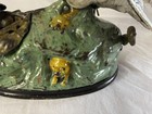 Antique Cast Iron Mechanical Bank J   E Stevens Eagle   Eglets