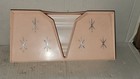 Vintage Atomic Pink Star Starburst Plastic Tissue Box Cover