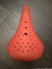 Red Bmx Seat Vintage Old School 80   s Kashimax Mx Holes Style Taiwan Nos