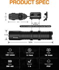 Toughsoul 1250 Lumens Tactical Flashlight M-lok Rail With Remote Pressure Switch