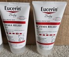  4pc Eucerin Baby Eczema Relief Hydrating Cream Fragrance   Steroid Free 5oz New