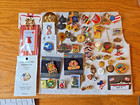 Lot Of 63 Lapel Hat Pins Enamel Misc  Some New   Some Vintage