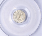 1862 Three Cent Silver   Pcgs Ms65  Cac Sticker