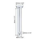 Single Hole Clevis Pins 6mm X 45mm Flat Head Zinc-plating Solid Steel Pin 20pcs