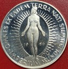1960 Germany Argenteus 1 Ducat Silver Proof Nude Female Children Of Earth Rare  