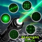 2x 6000miles Green Laser Pointer Star Visible Beam Light Rechargeable Lazer Pen